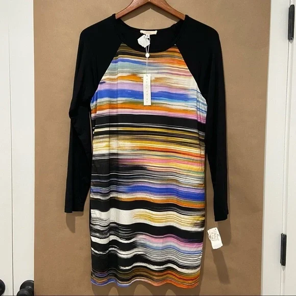 Trina Trunk Montecito Long Sleeve Bodycon Dress Size Large - Picture 2 of 5